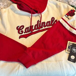 Men’s Cardinals Red and Cream Hoodie